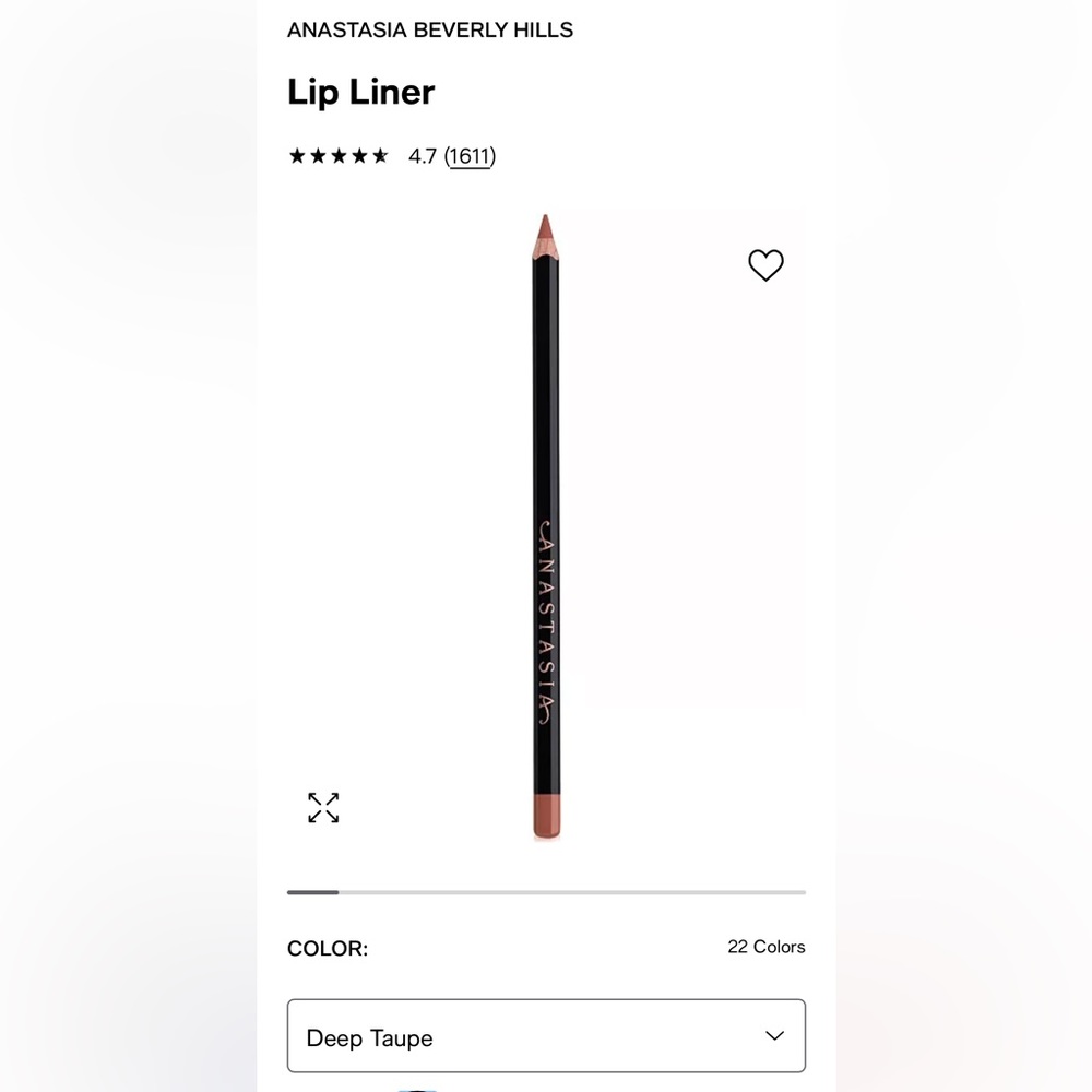 New Never Used Anastasia Beverly Hills Lip Liner in color Deep Taupe